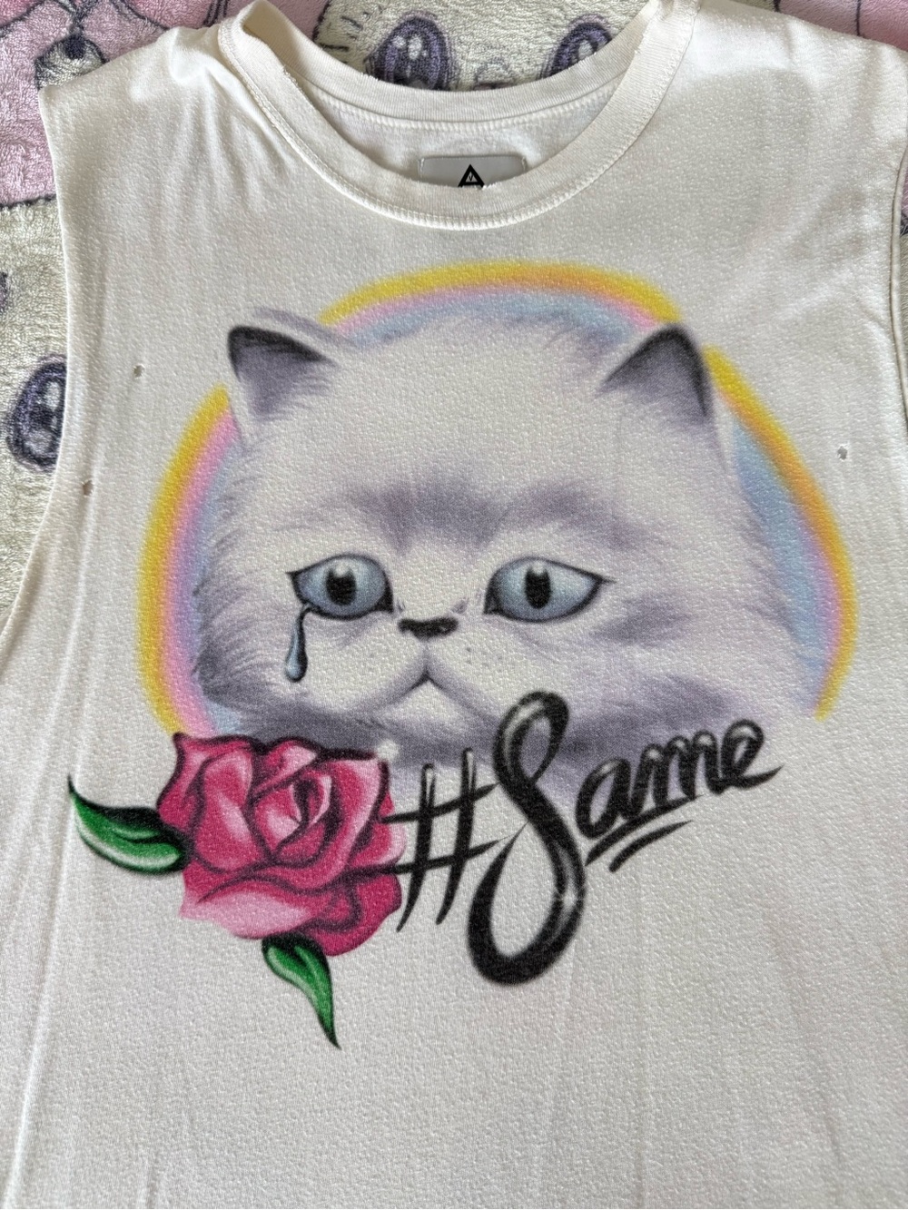 UNIF #Same Cat Graphic Tank Top - Picture 2 of 4